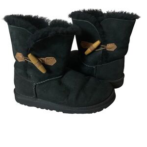 UGG Black Shearling Lined Boots